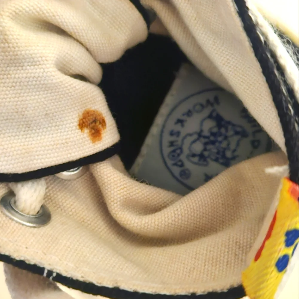Build A Bear Workshop Black Hightop Converse Type Sneakers‎ Retired Vintage